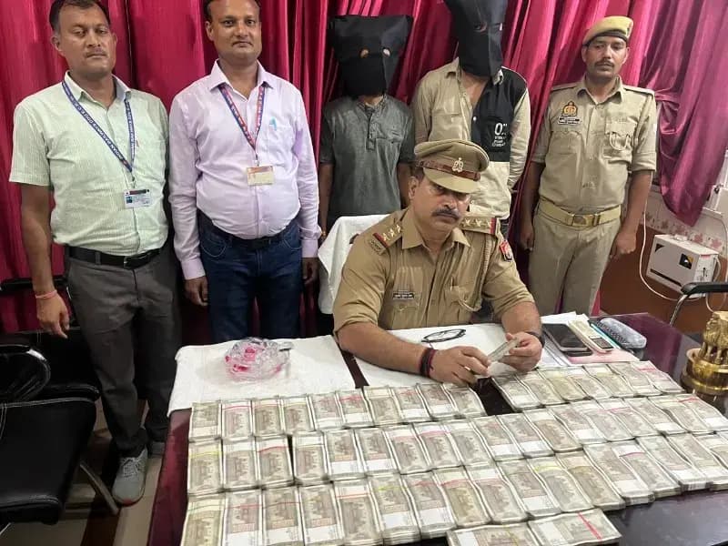 28 लाख रुपये की नकदी के साथ दो युवकों को पकड़ा