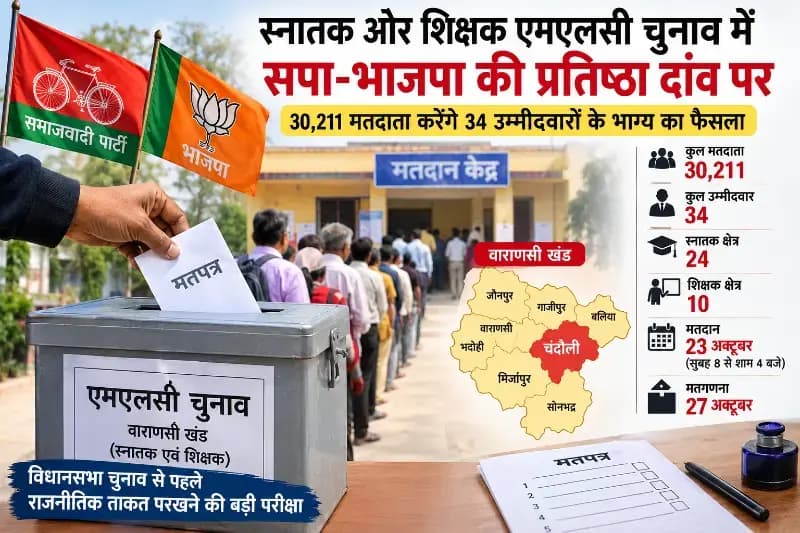 स्नातक और शिक्षक एमएलसी चुनाव में राजनीतिक चुनौती 30,211 मतदाता करेंगे 34 उम्मीदवार के भाग्य का फैसला